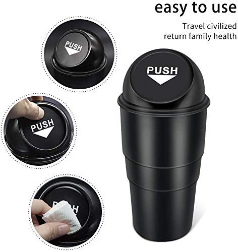 Mini Car Trash Bin Can Holder Dustbin - 1+1 Combo